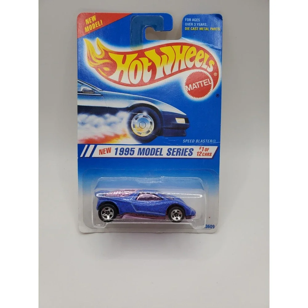 New Hot Wheels Speed Blaster 1/12 1995 Model Series #343 Metalflake Blue 5SP